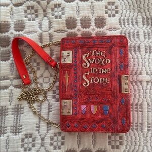 Loungefly Disney Sword in the Stone Book Crossbody Bag Purse Handbag